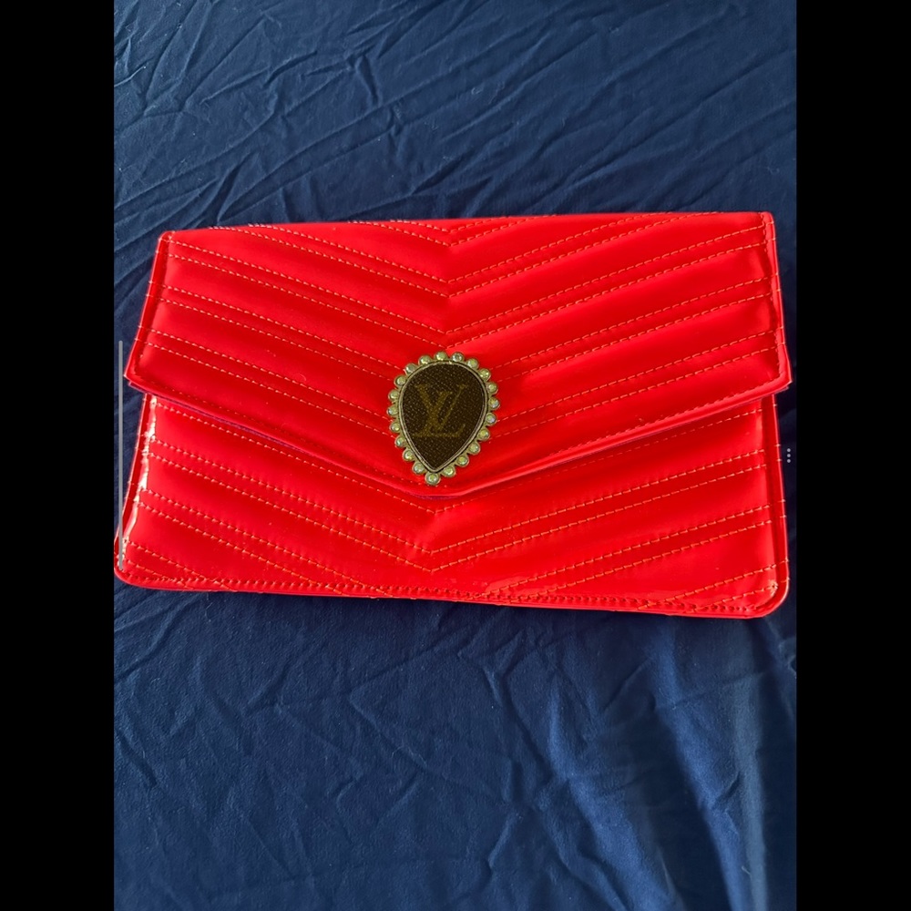Upcycled Hot Pink‎ Clutch